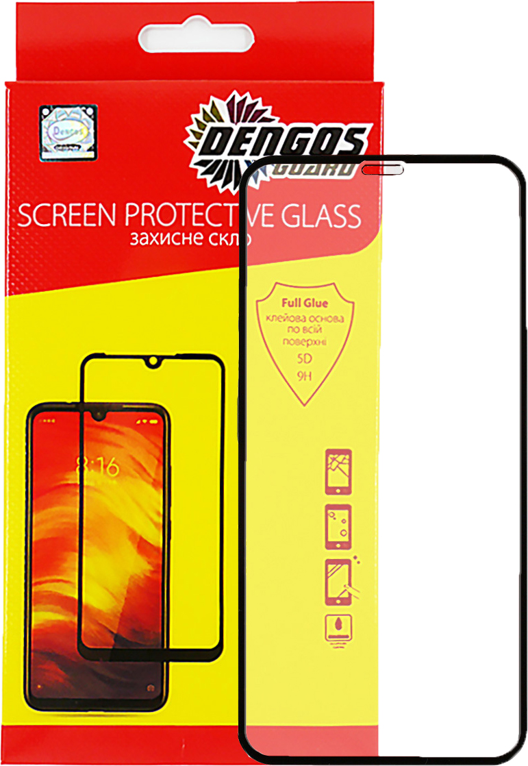 

Защитное стекло DENGOS для Apple iPhone XR Black (TGR-52)