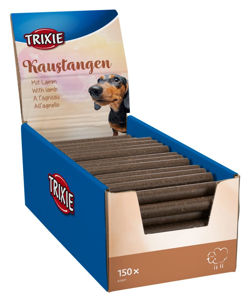 

Лакомство для собак Chewing Sticks Trixie с бараниной 150шт. 4,8кг (TX-31871)