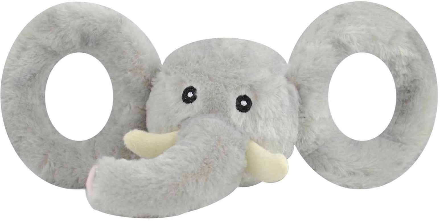 

Игрушки для собак Jolly Pets пищалка Джолли Таг-а-Рис 12х25х7 см Серая