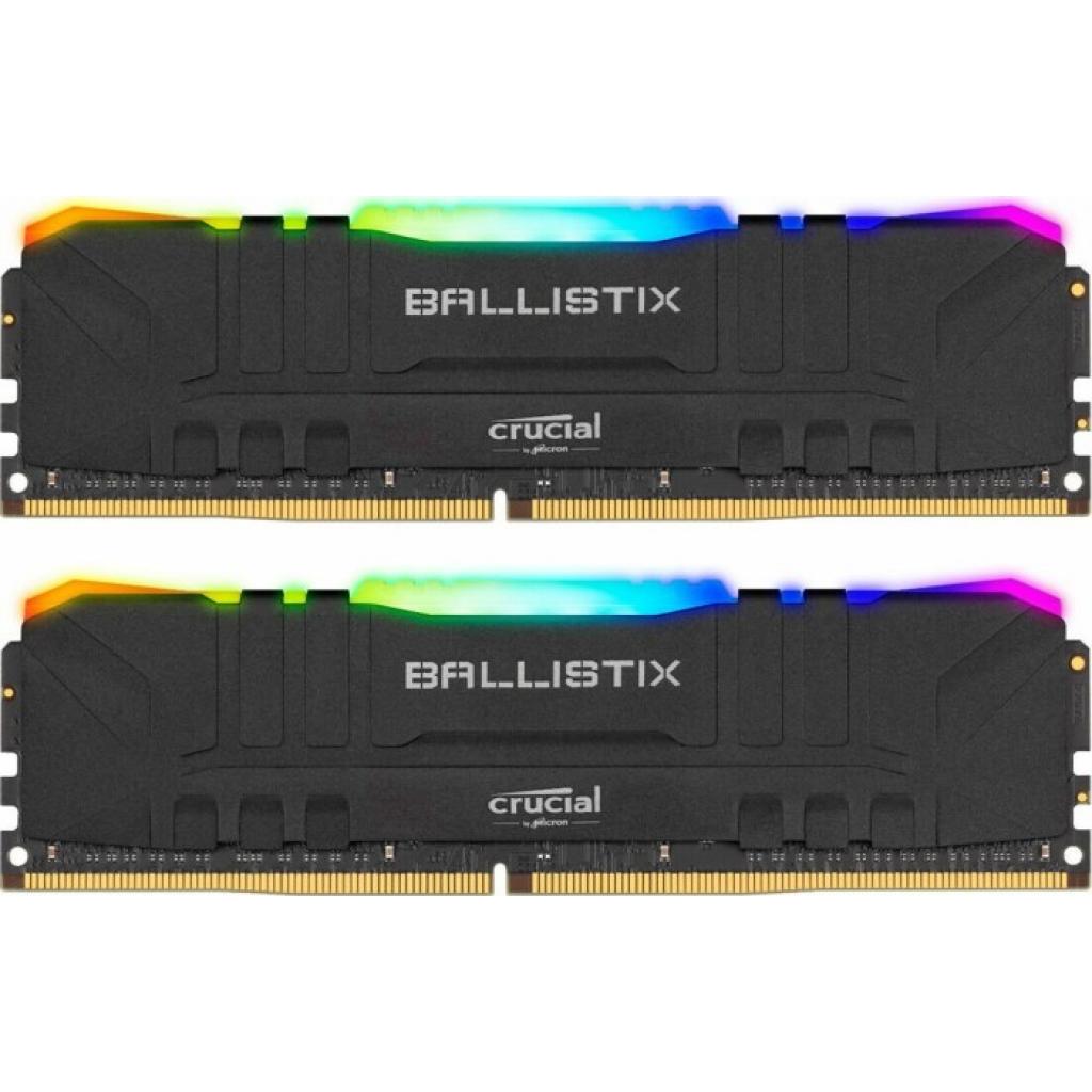 

Оперативная память DDR4 16GB (2x8GB) 3200 MHz Ballistix RGB MICRON (BL2K8G32C16U4BL)