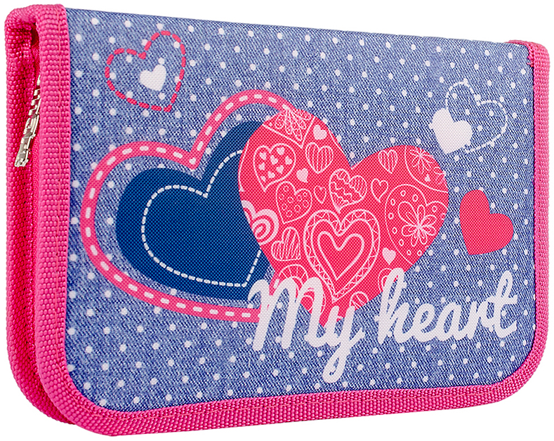 

Пенал твердый Smart HP-03 My heart одинарный с клапаном (532784)