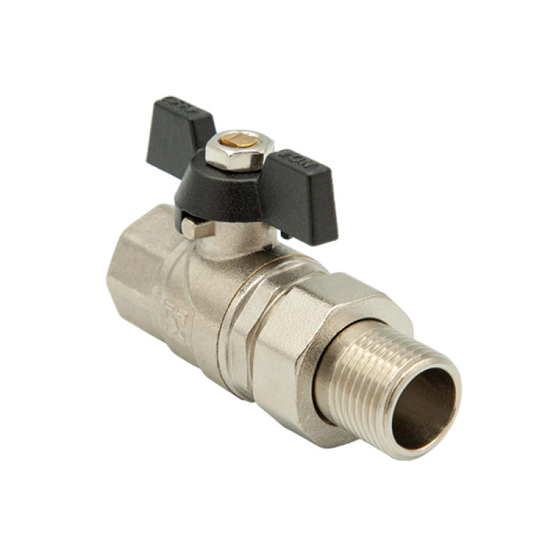 

Кран шаровой с накидной гайкой Raftec Black 1" DRBS3