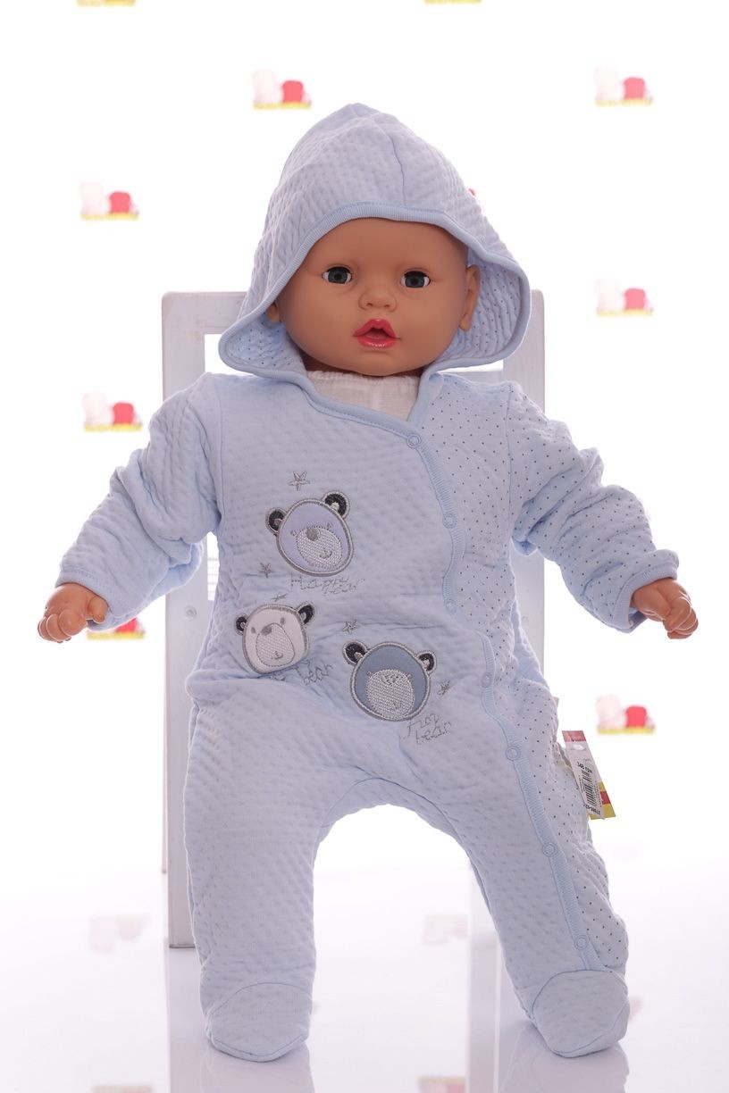 

Человечек с мишками Babykroha 62р голубой