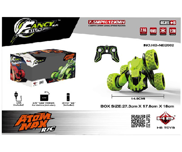 

Перевертыш аккум на радио управлении HB Toys GREEN (HB-NB2802)