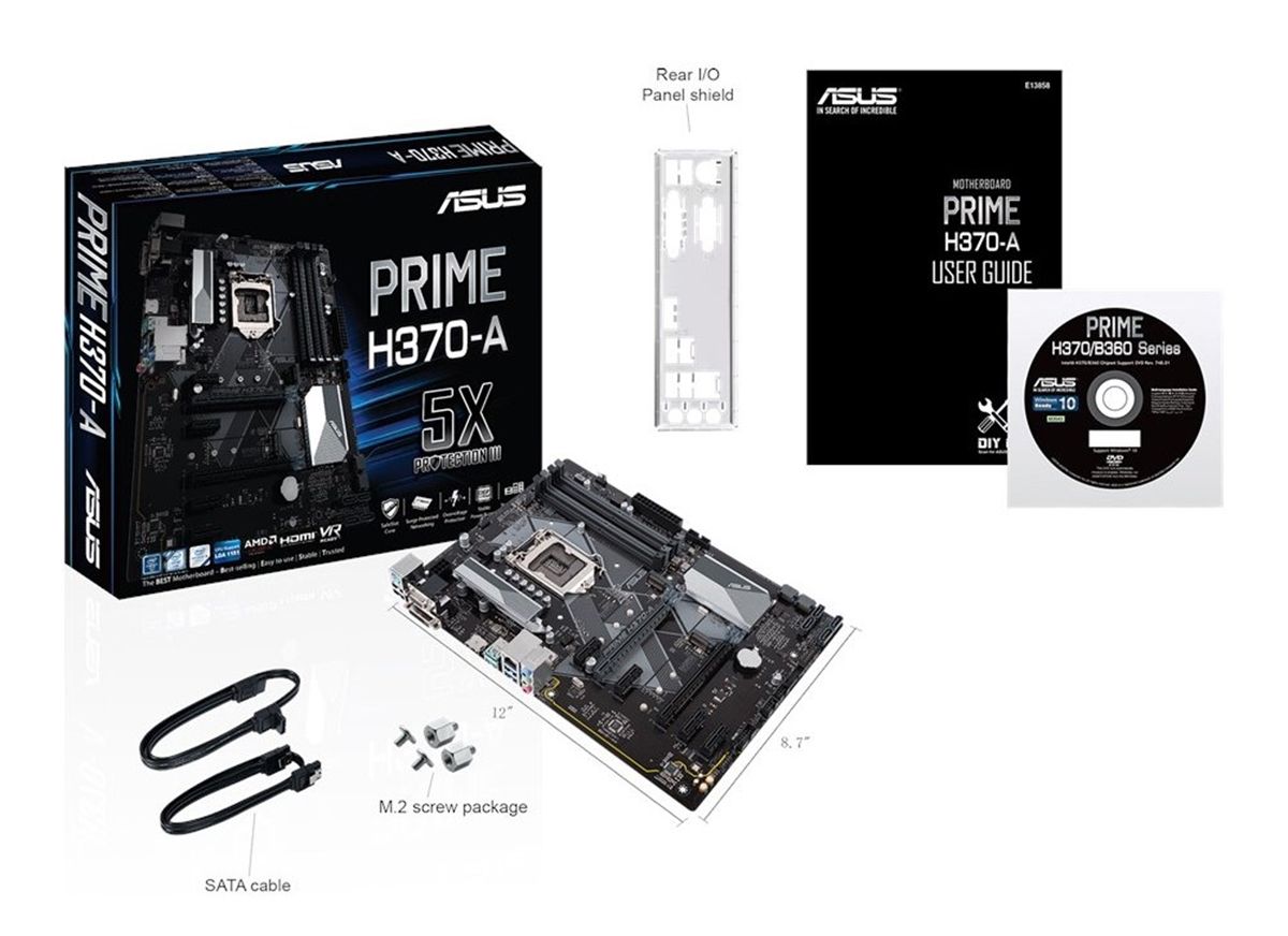 

Материнская плата Asus s1151 H370 PRIME H370-A