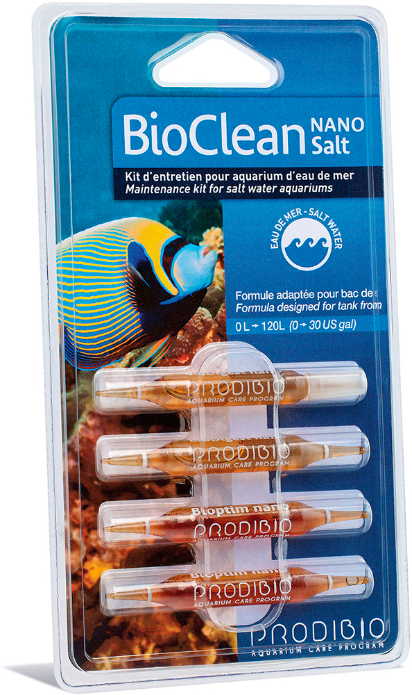 

Набор для усиления биологической фильтрации Prodibio BioClean Salt Nano 4 ампулы