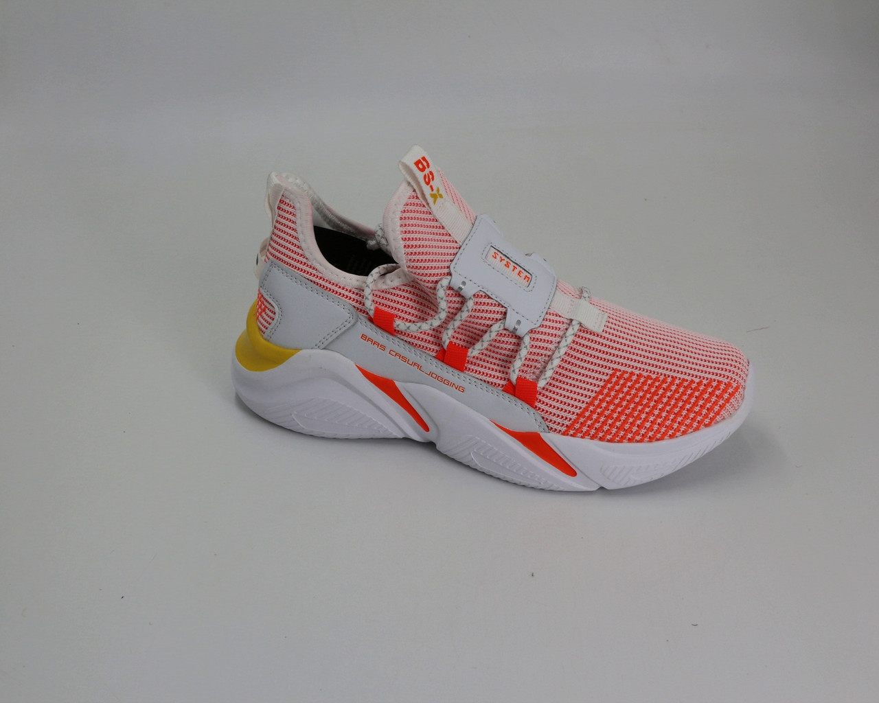 

Кроссовки женские Baas/ L1593-4 WHITE/ORANGE Модель 104921