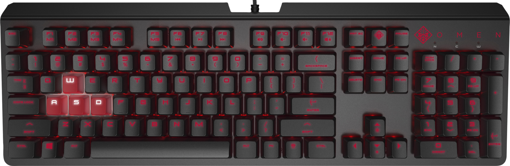 

Клавиатура проводная HP OMEN Encoder USB Black (6YW75AA)
