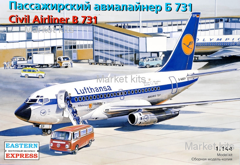 

Гражданский авиалайнер Boeing 737-100 1:144 Eastern Express (EE14415)