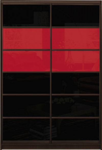 

Шкаф купе Luxe Studio Стандарт-2 Цветной комбинированный фасад-2 1300x2200x450 двухдверный