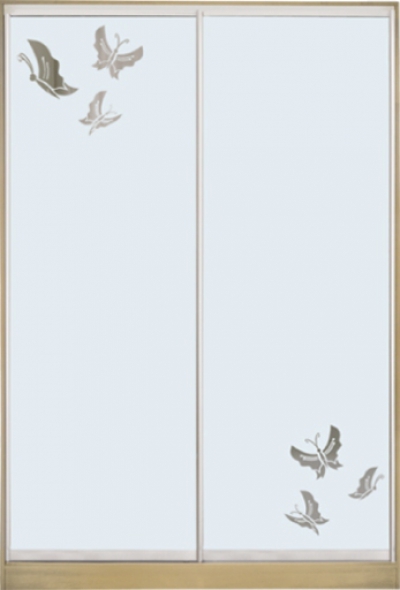 

Шкаф купе Luxe Studio Стандарт-2 Зеркало с Пескоструем-4 1100x2300x450 двухдверный