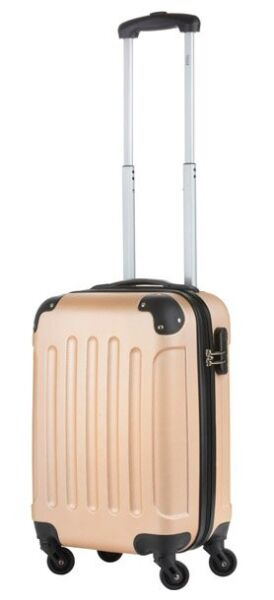 

Чемодан на 4-х колесах (малый) TravelZ Light золотого цвета (927242)