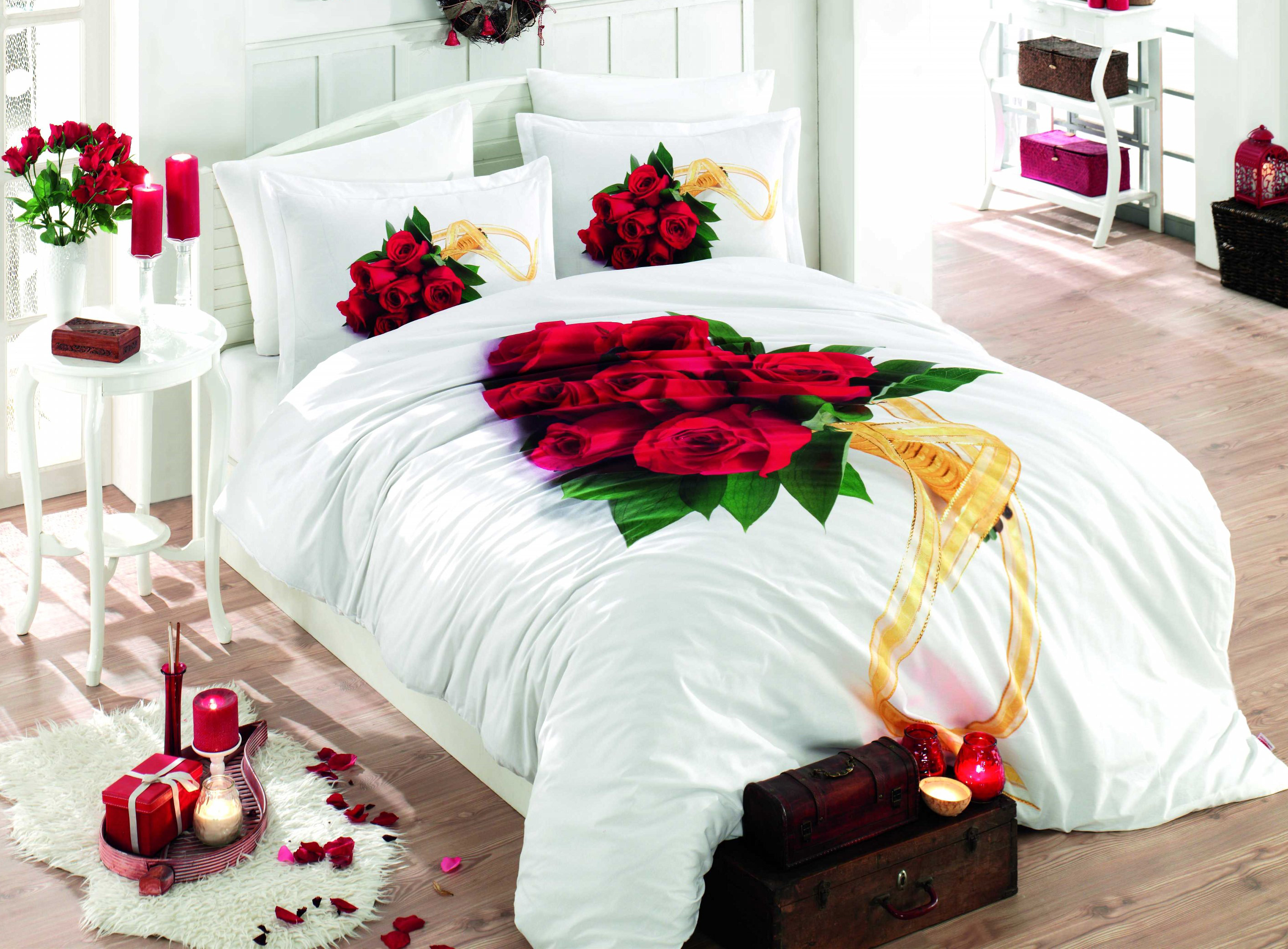 

Комплект постельного белья Hobby Poplin Rosemary 200х220 Белый