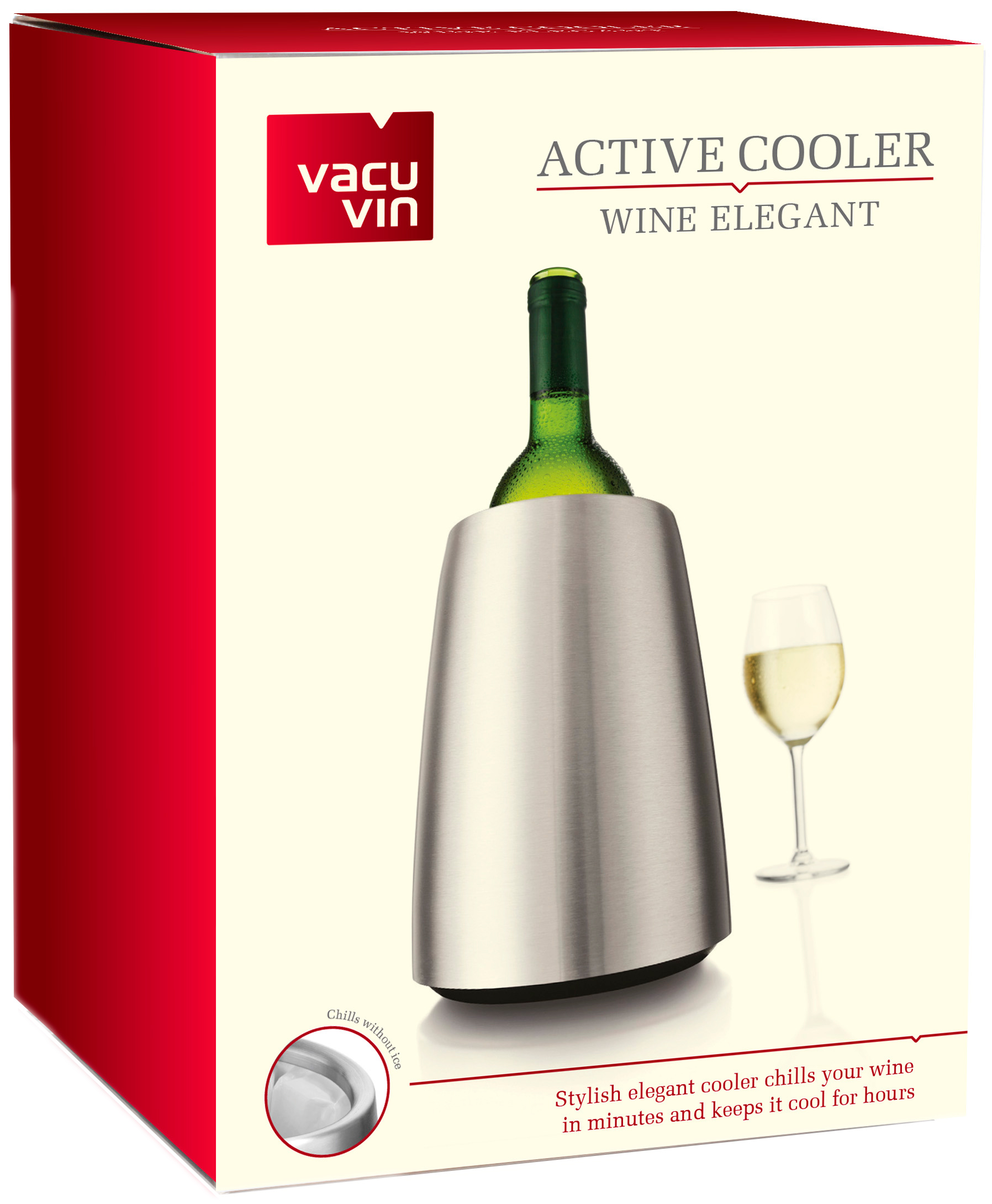 

Ведро-охладитель для бутылки вина Vacu Vin Active Wine Stainless Steel