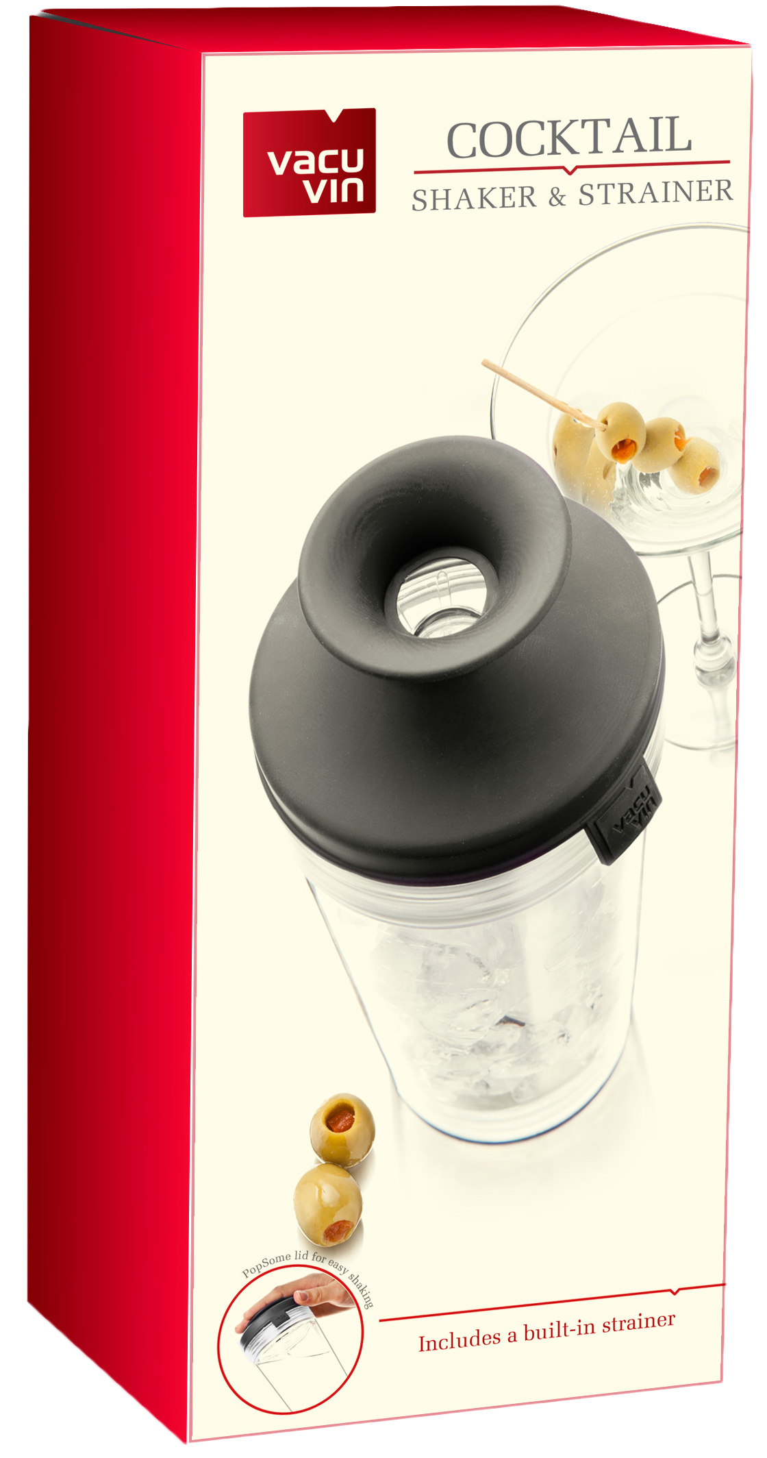 

Шейкер с ситом Vacu Vin Cocktail shaker & Strainer