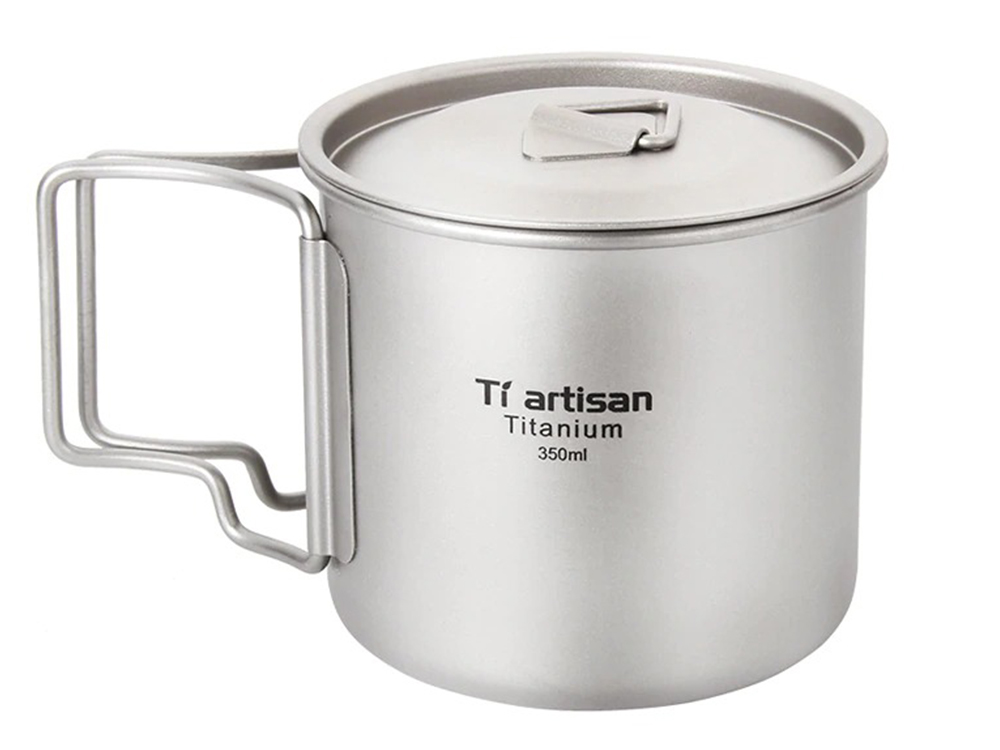 

Кружка Tiartisan С крышкой 350 мл титановая ультралегкая Серебристый (1007-388-00)