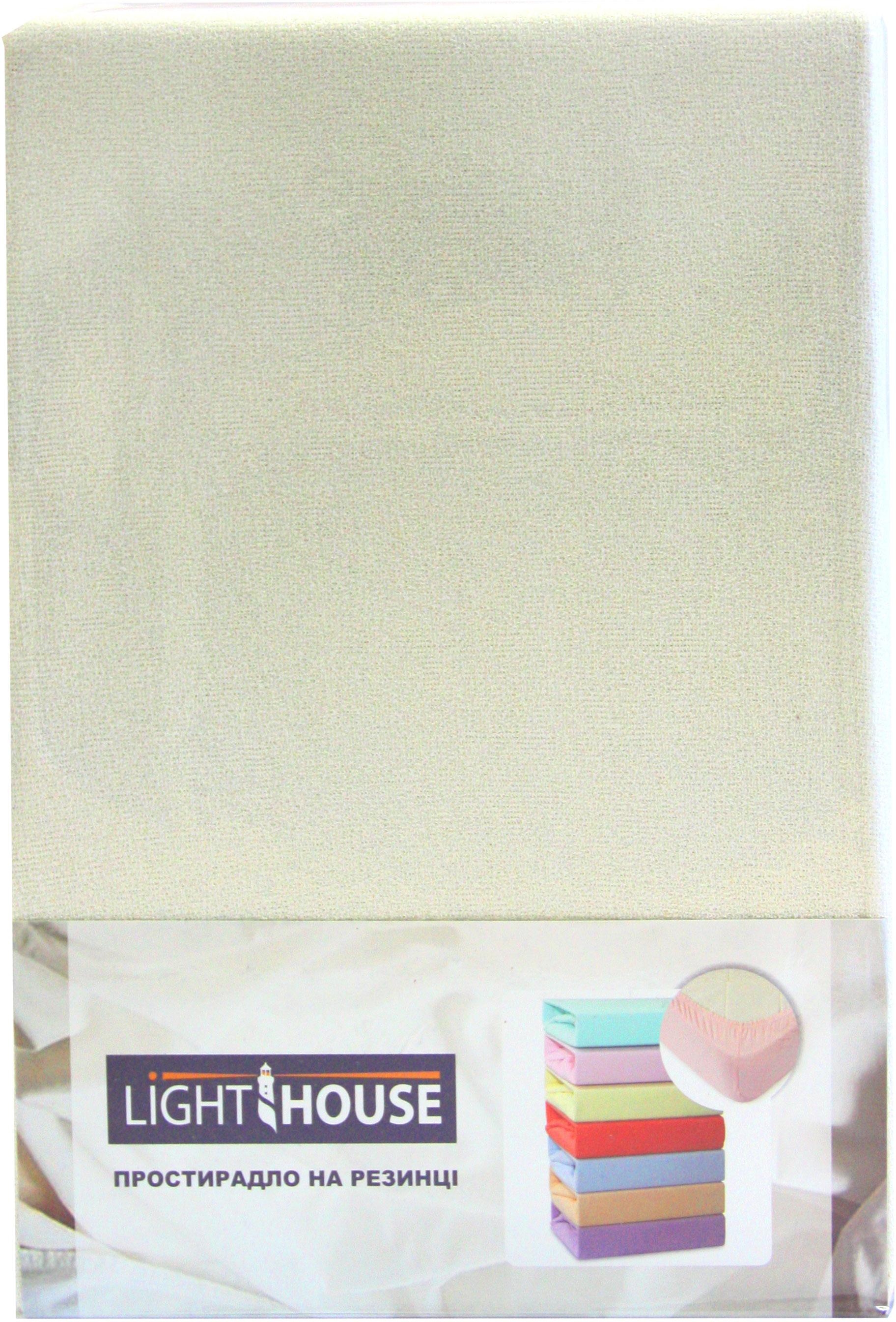 

Простынь на резинке LightHouse 160х200+25 Светло-бежевая