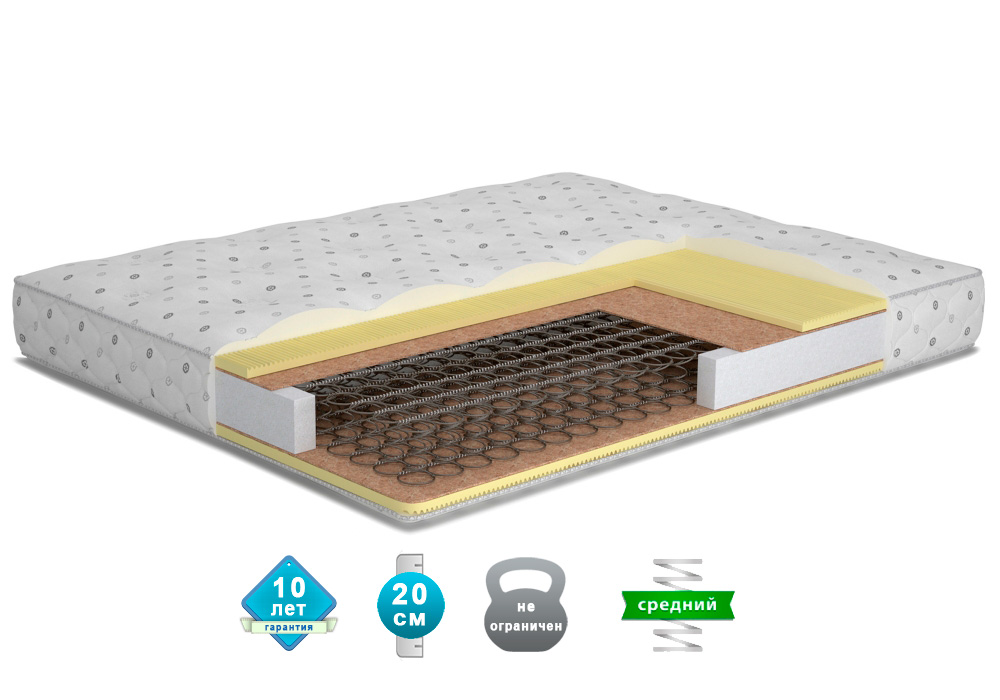 

Матрас ортопедический Matroluxe Блисс 120x200 см