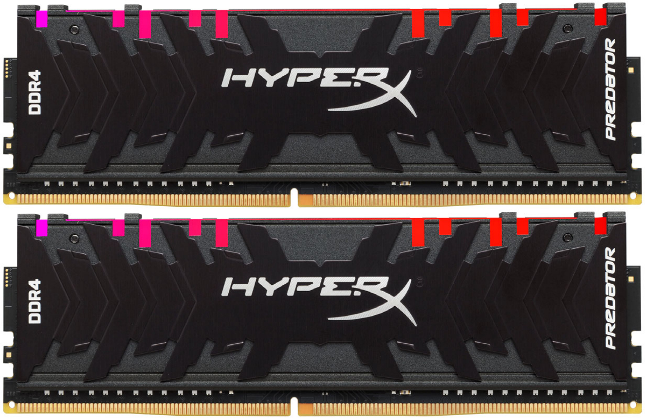 

Оперативная память HyperX DDR4-3200 32768MB PC4-25600 (Kit of 2x16384) Predator RGB Black (HX432C16PB3AK2/32)