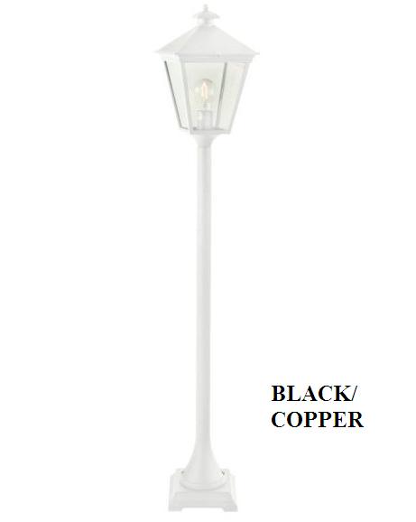 

Уличный столбик Norlys 485B/c London Black/copper
