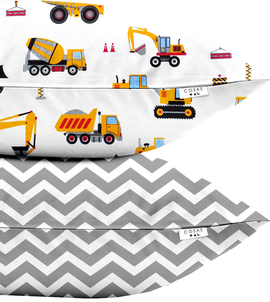 

Набор наволочек Cosas Set Pillow Building Yellow Zig Grey 50х70 2 шт