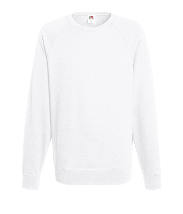 

Свитшот Fruit of the Loom Lightweight raglan sweat M Белый