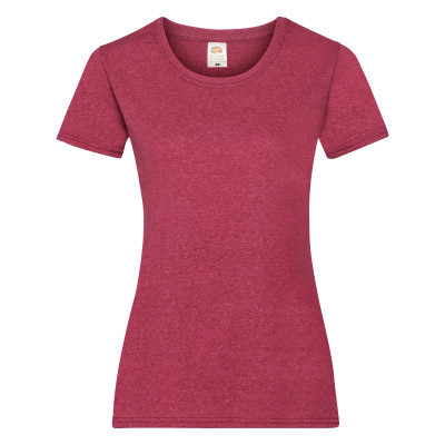 

Футболка Fruit of the Loom ValueWeight  красный меланж, Футболка Fruit of the Loom ValueWeight XS красный меланж