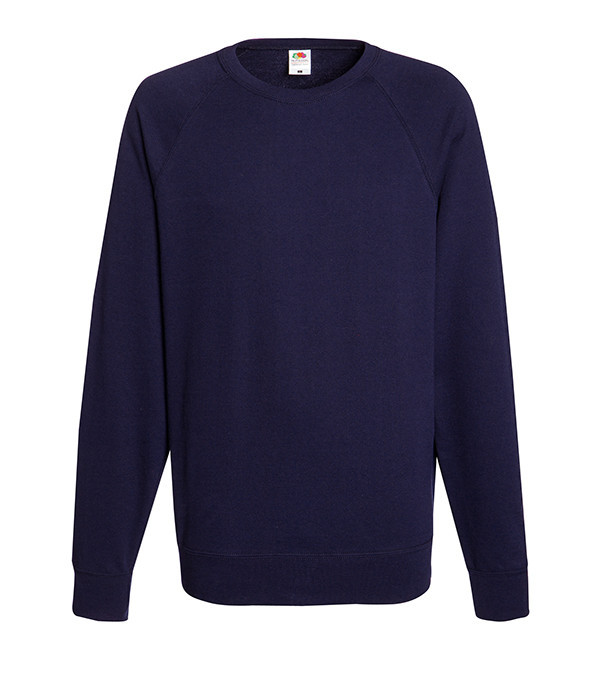

Свитшот Fruit of the Loom Lightweight raglan sweat L Глубокий Темно-Синий