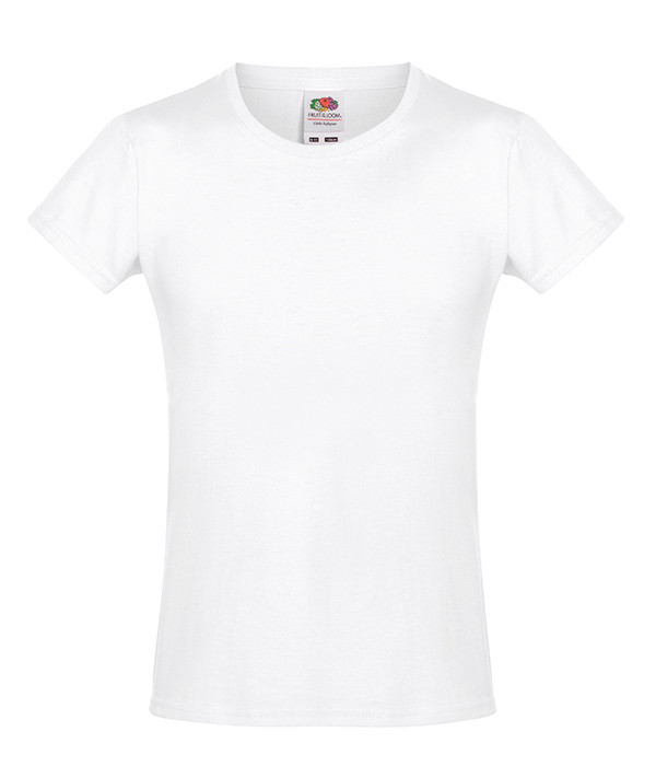 

Футболка Fruit of the Loom Sofspun girls Белый 116 см