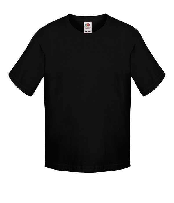 

Футболка Fruit of the Loom Sofspun kids Черный 152 см