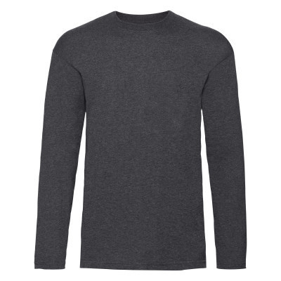 

Футболка Fruit of the Loom Valueweight long sleeve  Темно-серый меланж, Футболка Fruit of the Loom Valueweight long sleeve S Темно-серый меланж