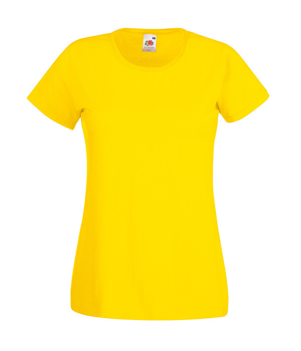 

Футболка Fruit of the Loom Valueweight lady-fit  K2 Желтый, Футболка Fruit of the Loom Valueweight lady-fit L K2 Желтый