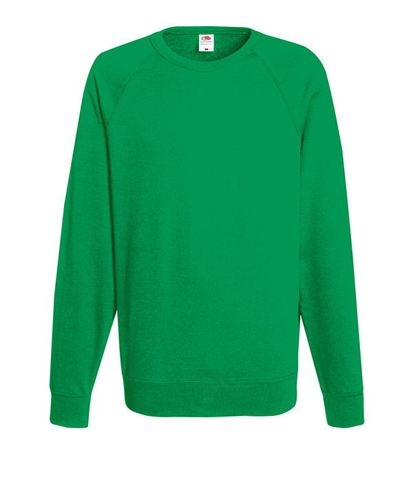 

Свитшот Fruit of the Loom Lightweight raglan sweat XL Ярко-Зеленый
