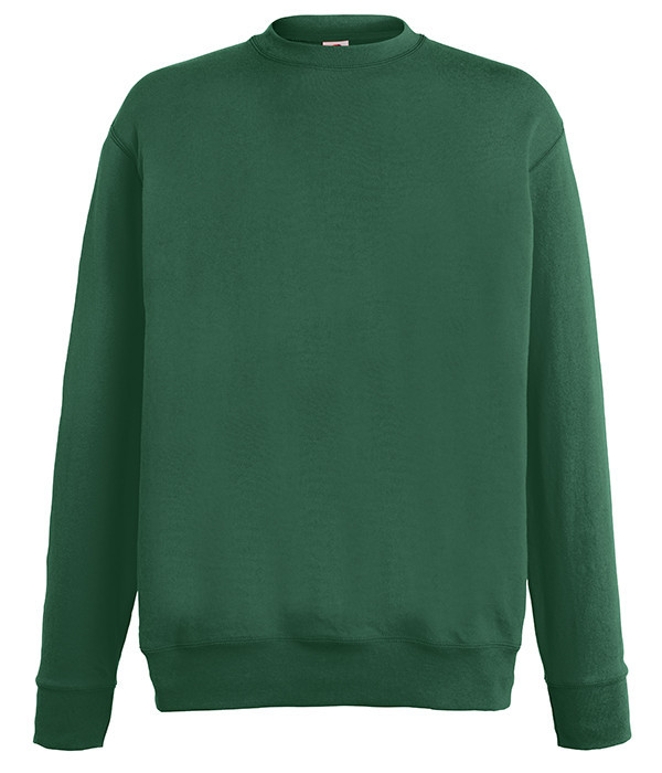 

Свитшот Fruit of the Loom Lightweight set-in sweat S Темно-Зеленый