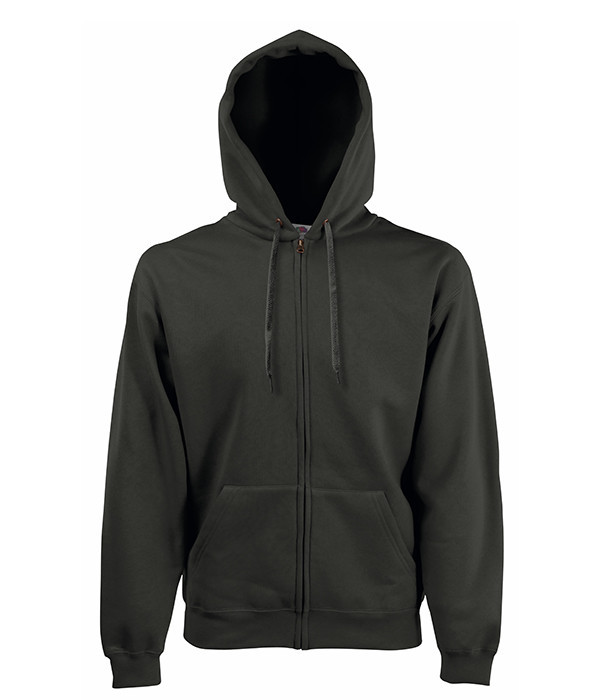 

Толстовка Fruit of the Loom Premium hooded sweat jacket M Мокрый Асфальт
