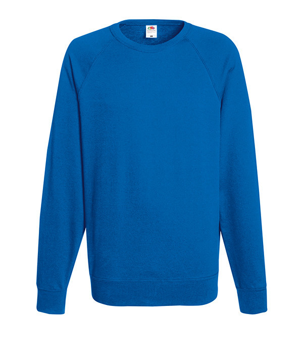 

Свитшот Fruit of the Loom Lightweight raglan sweat XXL Ярко-Синий