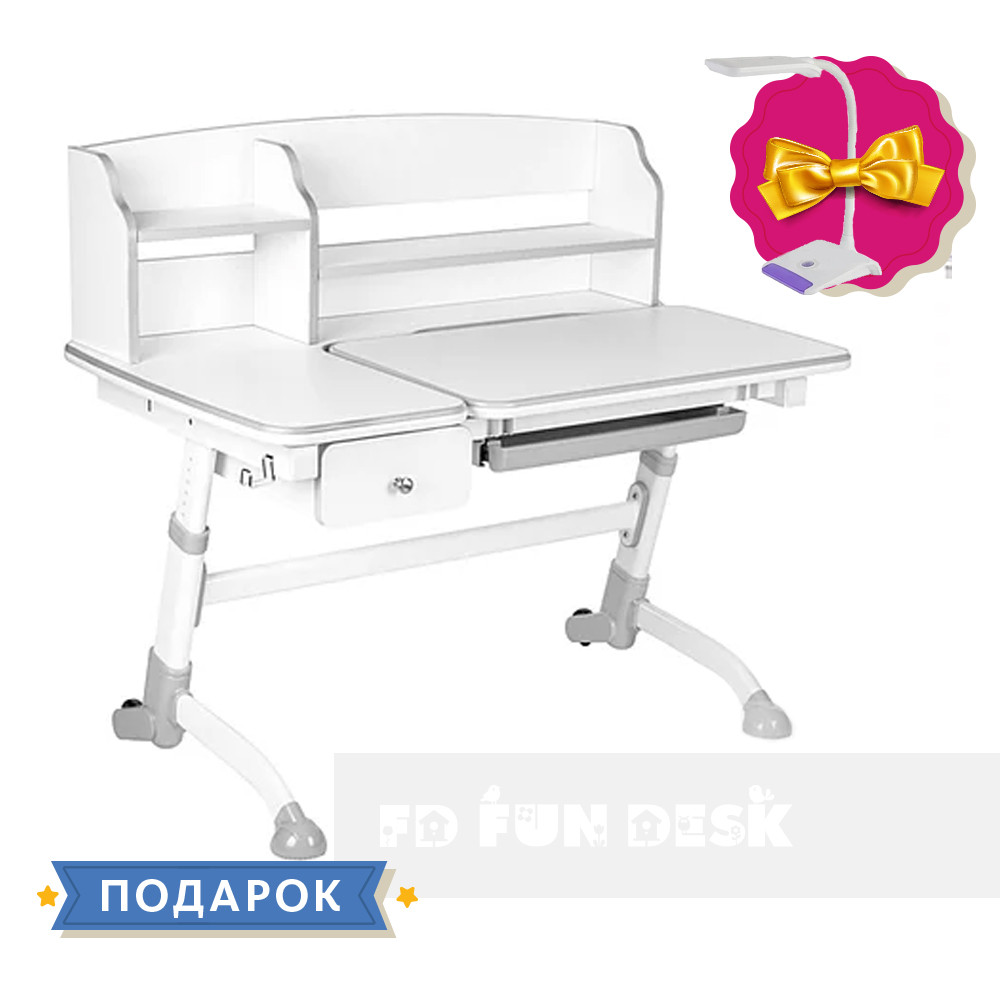 

Детская регулируемая парта FunDesk Amare II Pink с выдвижным ящиком