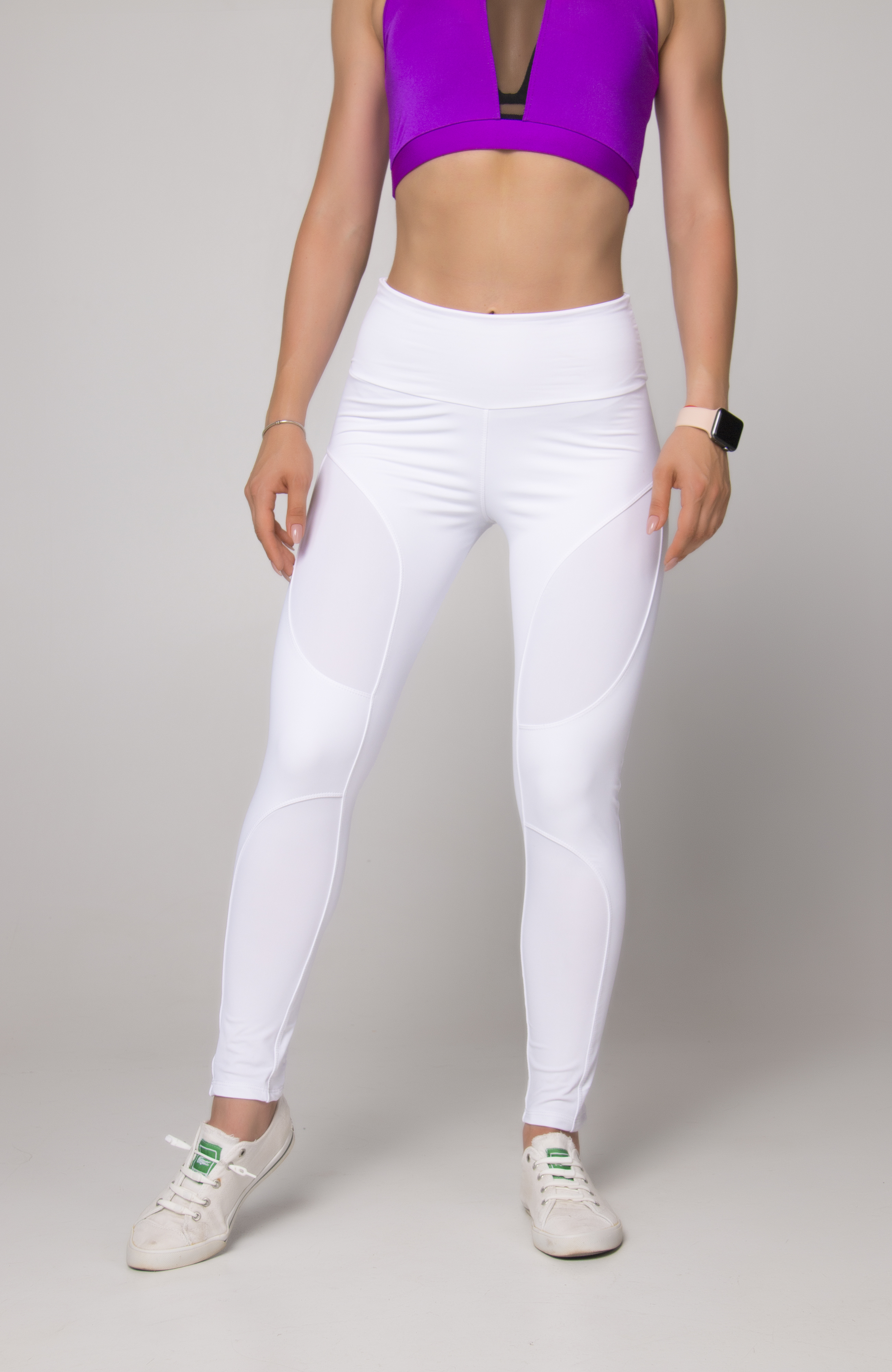 

Спортивные леггинсы GO fitness 80097-2 бел. XL-XXL Белый