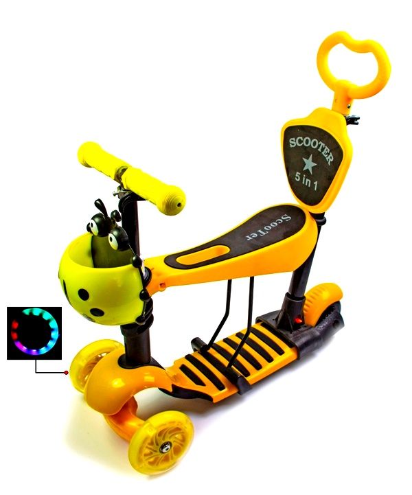 

Самокат Scooter Божья коровка 5в1 Yellow