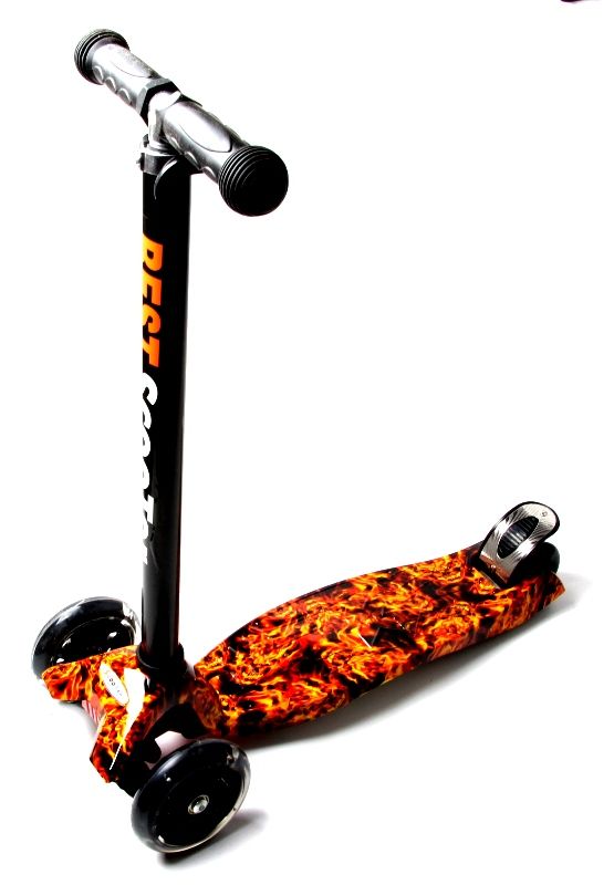 

Самокат Scooter Maxi Светящиеся колеса Fire