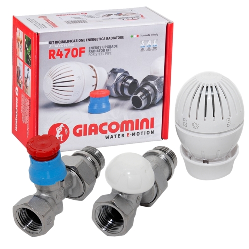 

Комплект термостатический для радиатора Giacomini R470 1/2 прямой (R470FX013)
