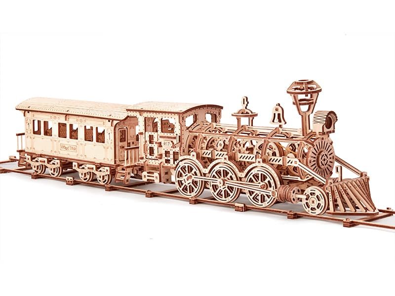 

Деревянный 3D пазл Wood Trick (механический деревянный конструктор) Локомотив Поезд R17