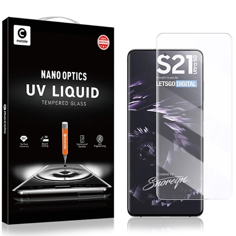

Защитное 3D стекло Mocolo с УФ лампой для Samsung Galaxy S21 Ultra Прозрачный