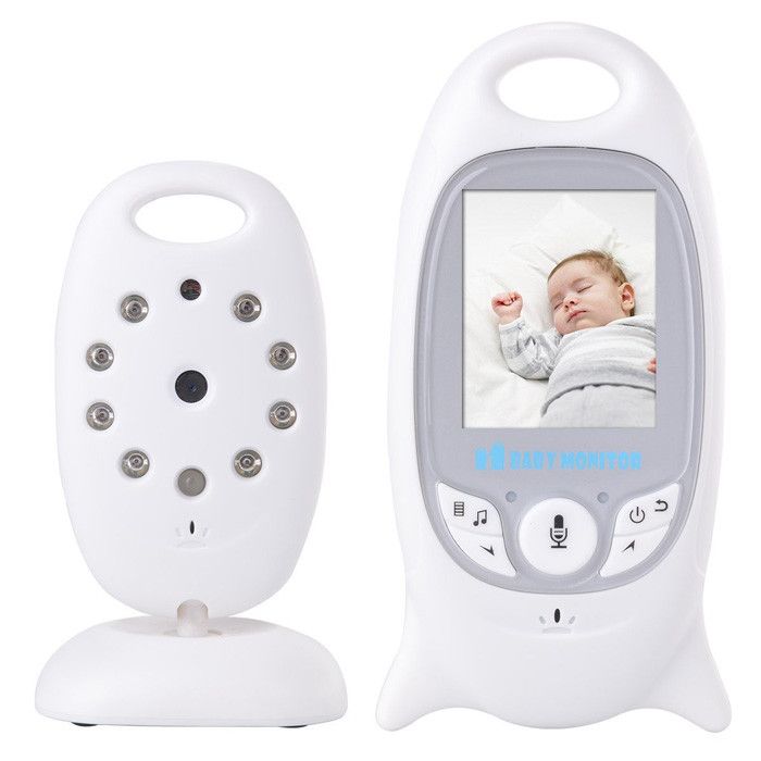 

Видеоняня Baby Monitor на аккумуляторах с двусторонней связью, мелодиями и термометром VB - 601