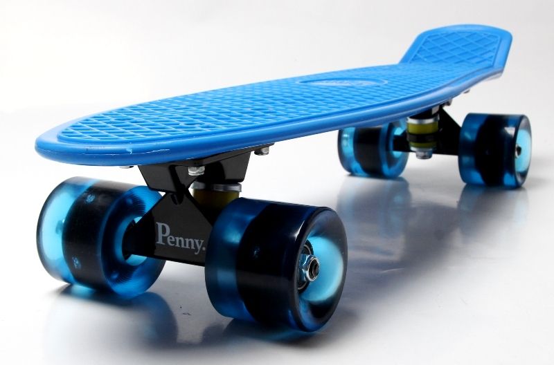 

Пенниборд Penny Board Blue светящиеся синие колеса