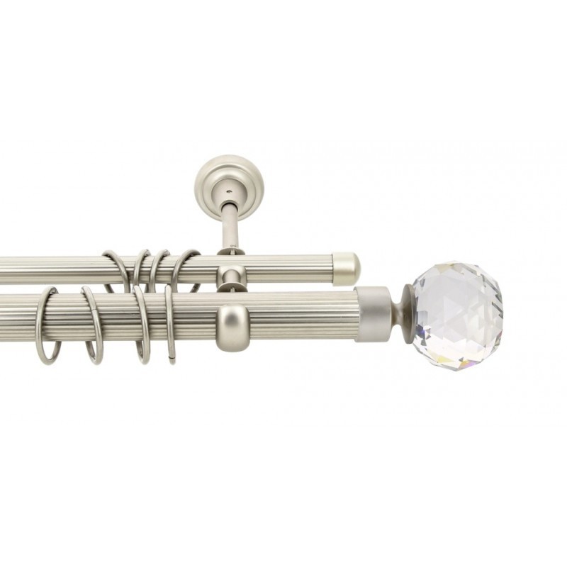 

Карниз Rolin Кристалл Шар Ø25/16 мм 1.6 м Сатин