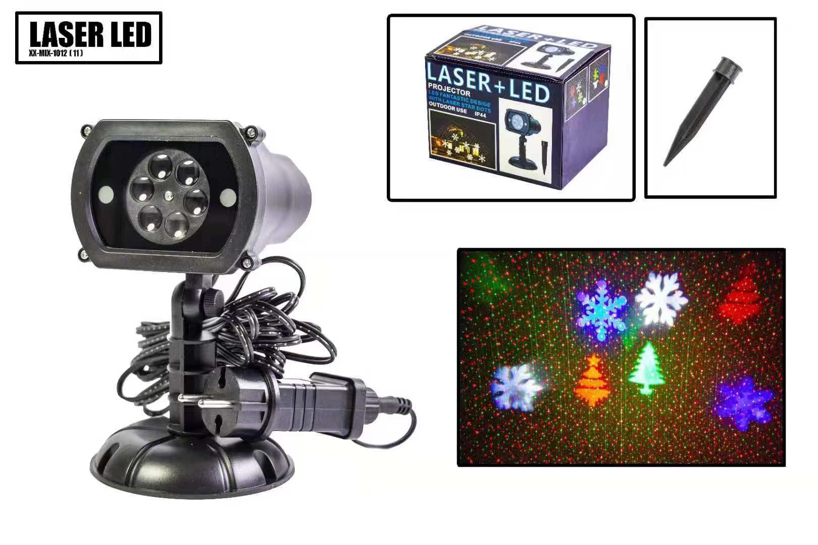 

Лазерный проектор уличный X-Laser XX-MIX-1012 4 цвета