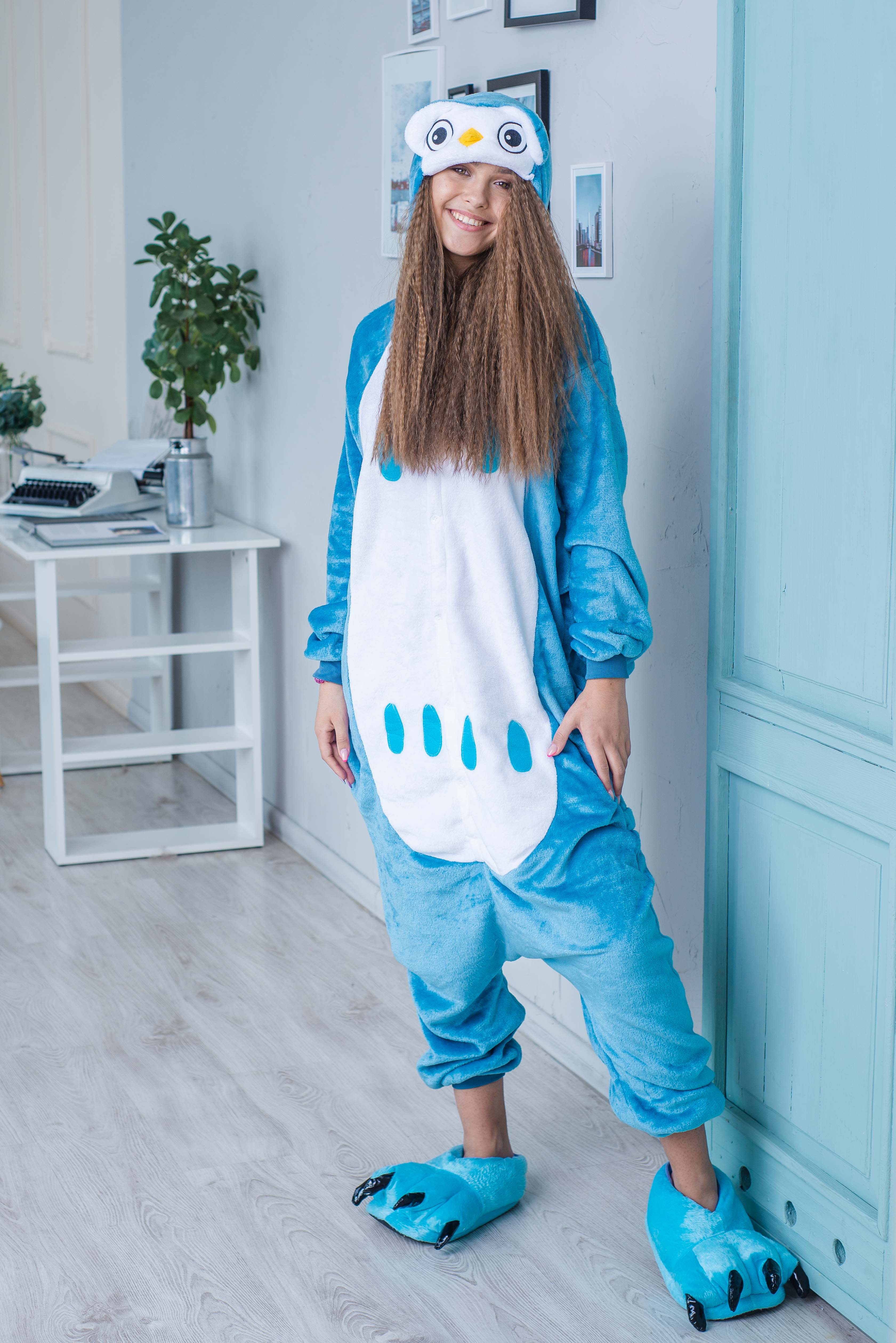 

Пижама Кигуруми взрослая BearWear Сова  145 - 155 см Голубой (K1W1-0079, Пижама Кигуруми взрослая BearWear Сова S 145 - 155 см Голубой (K1W1-0079-S)