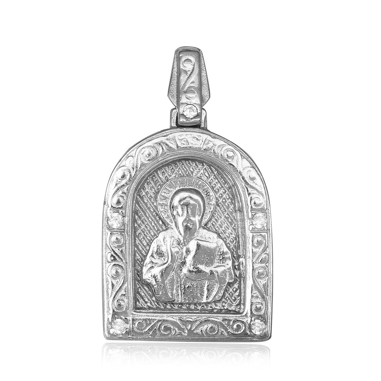 

Серебряная подвеска Silvex925 с фианитом - "Икона Святого Николая Чудотворца" П2Ф/201