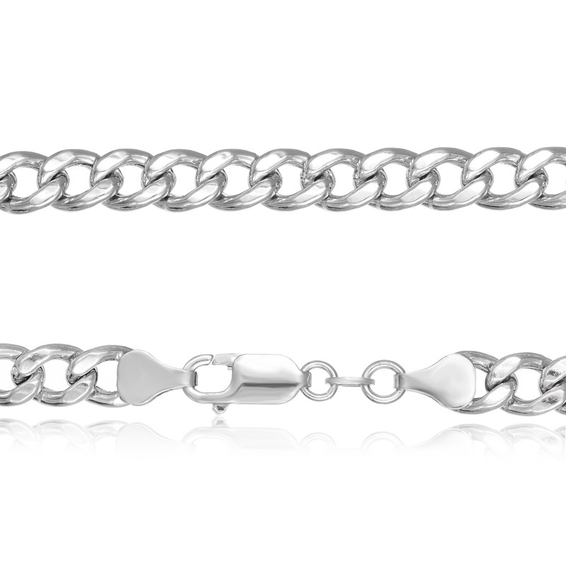 

Серебряная цепь Silvex925 родированная - гурмет 804Р 14/55, унисекс